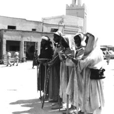 photo d'un groupe de mandiant aveugle au maroc
